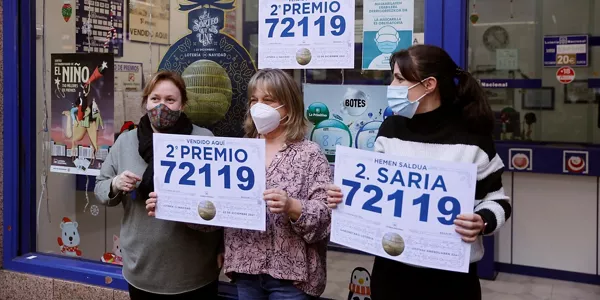 Segundo premio de la Lotería de Navidad cae íntegramente en Basauri (EFE)