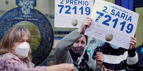Segundo premio de la Lotería de Navidad cae íntegramente en Basauri (EFE)