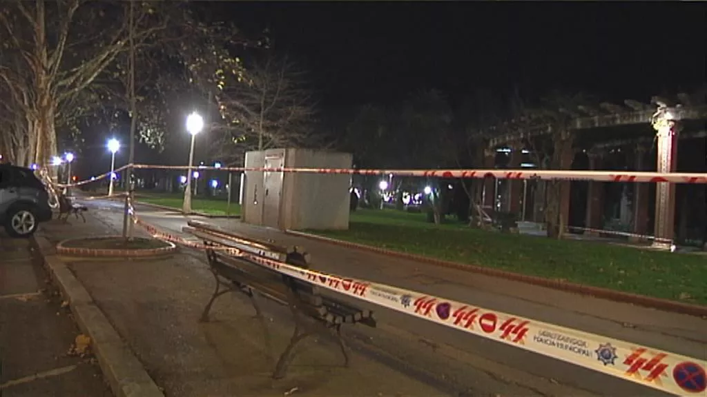 Parque de Doña Casilda precintado por la Policía Municipal de Bilbao. Foto: EiTB
