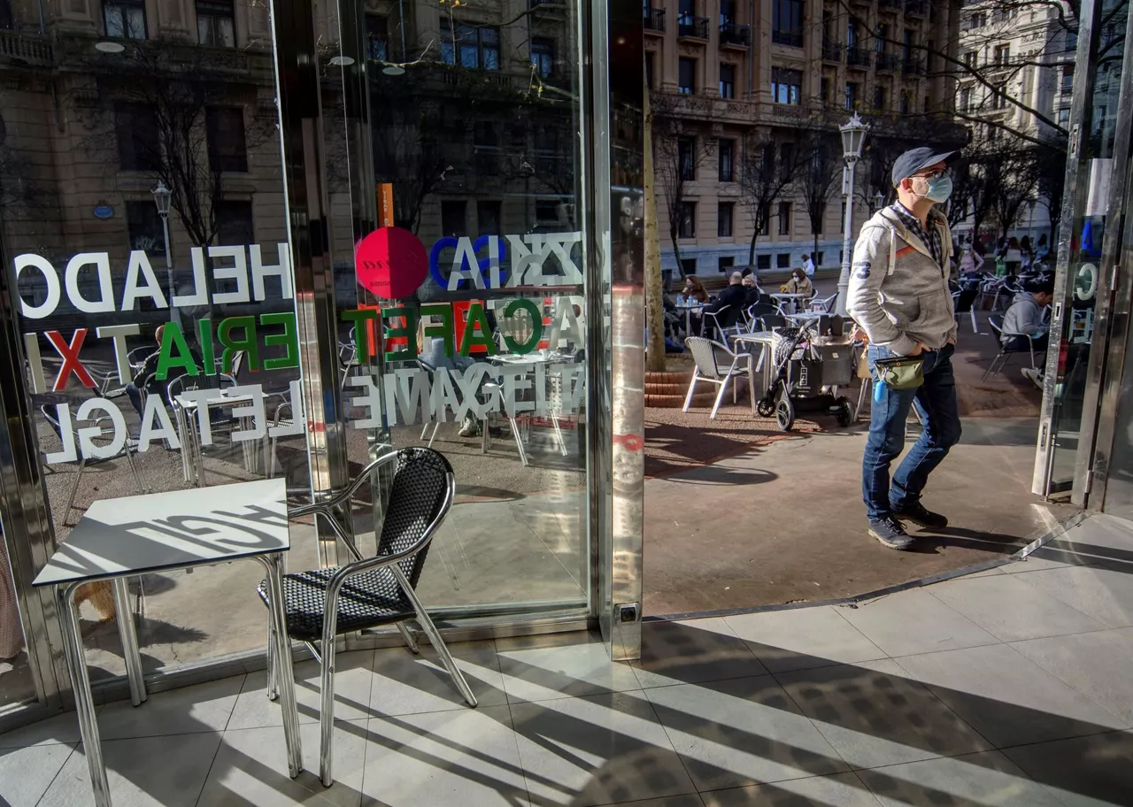 Terraza de un local de hostelería de Bilbao