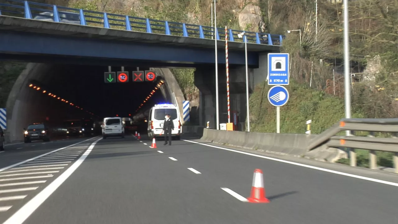 El siniestro ha tenido lugar en el túnel de Zorroaga.