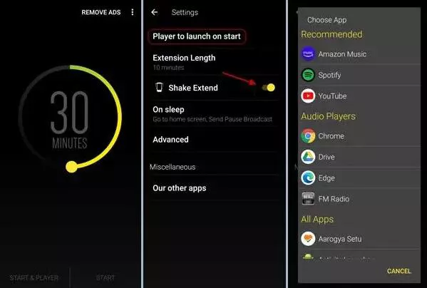 Sleep Timer aplikazioa
