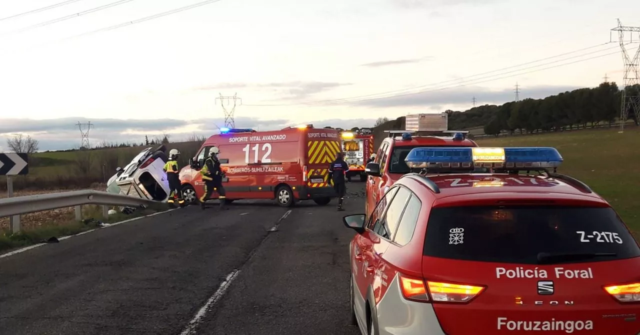 Grave accidente en Olite, Navarra