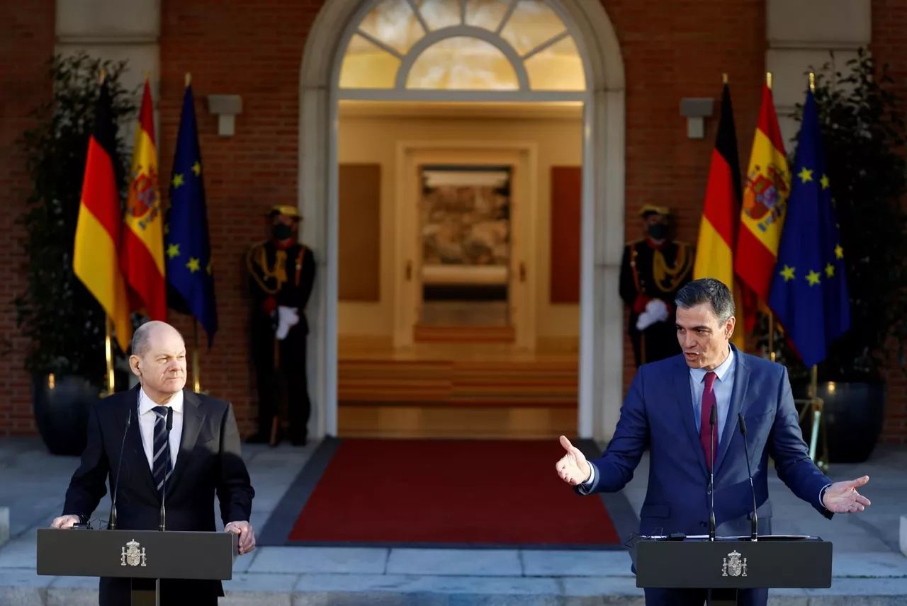 Olaf Scholz y Pedro Sánchez en La Moncloa. Foto: EFE