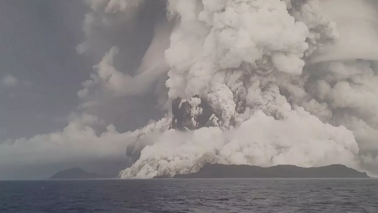 Tsunamia Tongan. Irudia: EITB Media