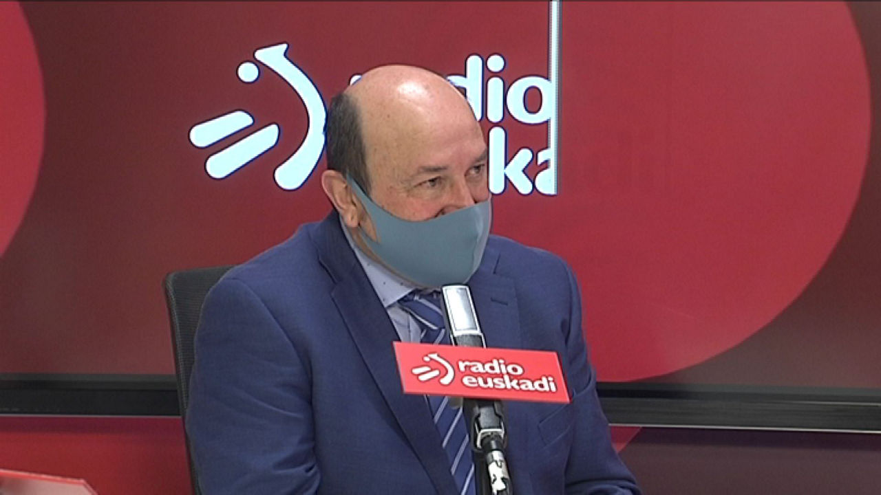 Andoni Ortuzar. Imagen obtenida de un vídeo de EITB Media.