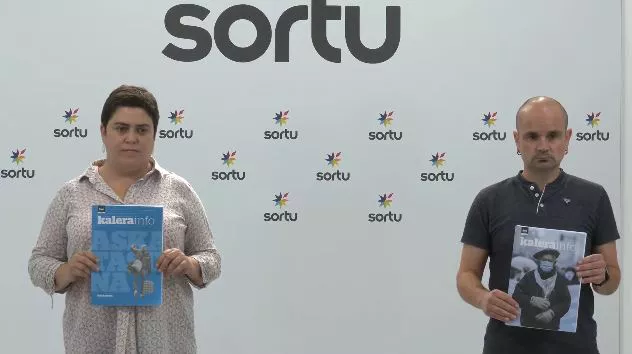 Oihana Garmendia y Haimar Altuna. Foto: Sortu