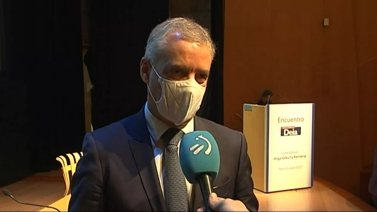 Iñigo Urkullu. EITB Mediaren bideo batetik aterako irudia.