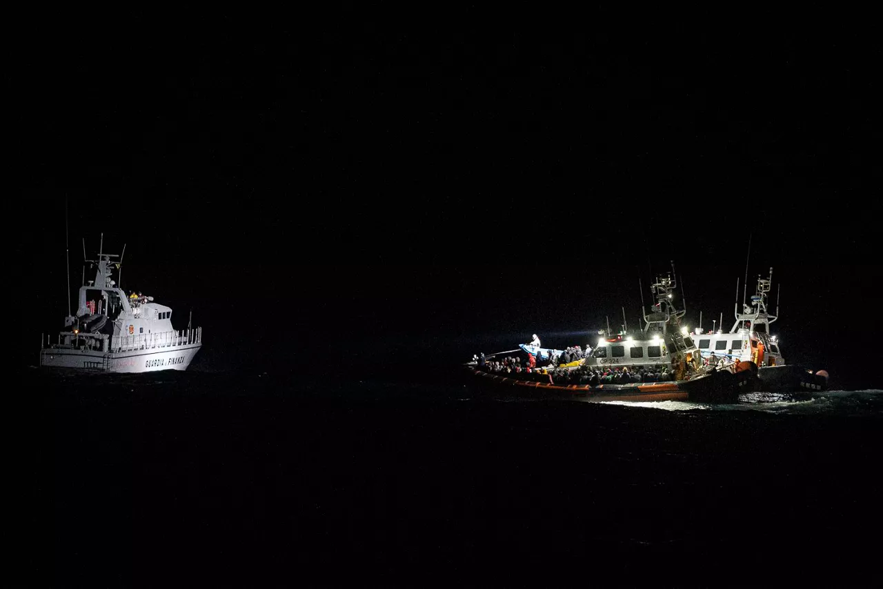 El rescate del pasado martes en el Mediterráneo. Foto: maydayterraneo