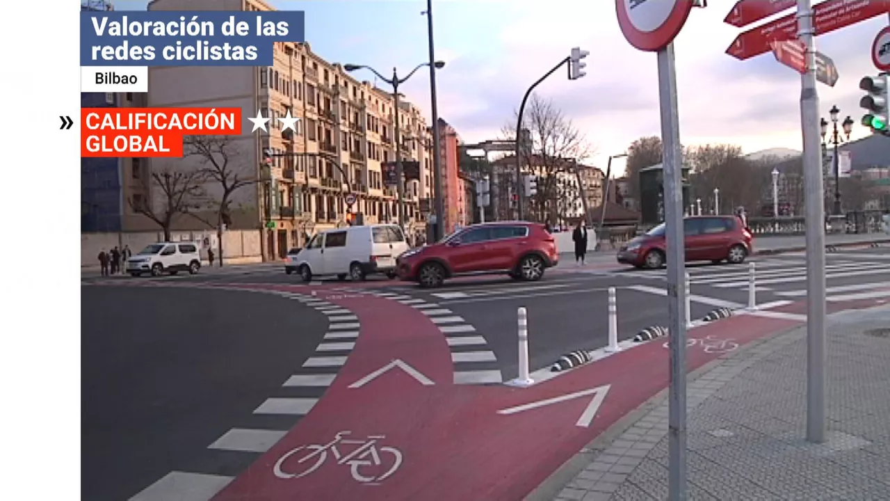 Bidegorri en Bilbao. Imagen: EITB Media