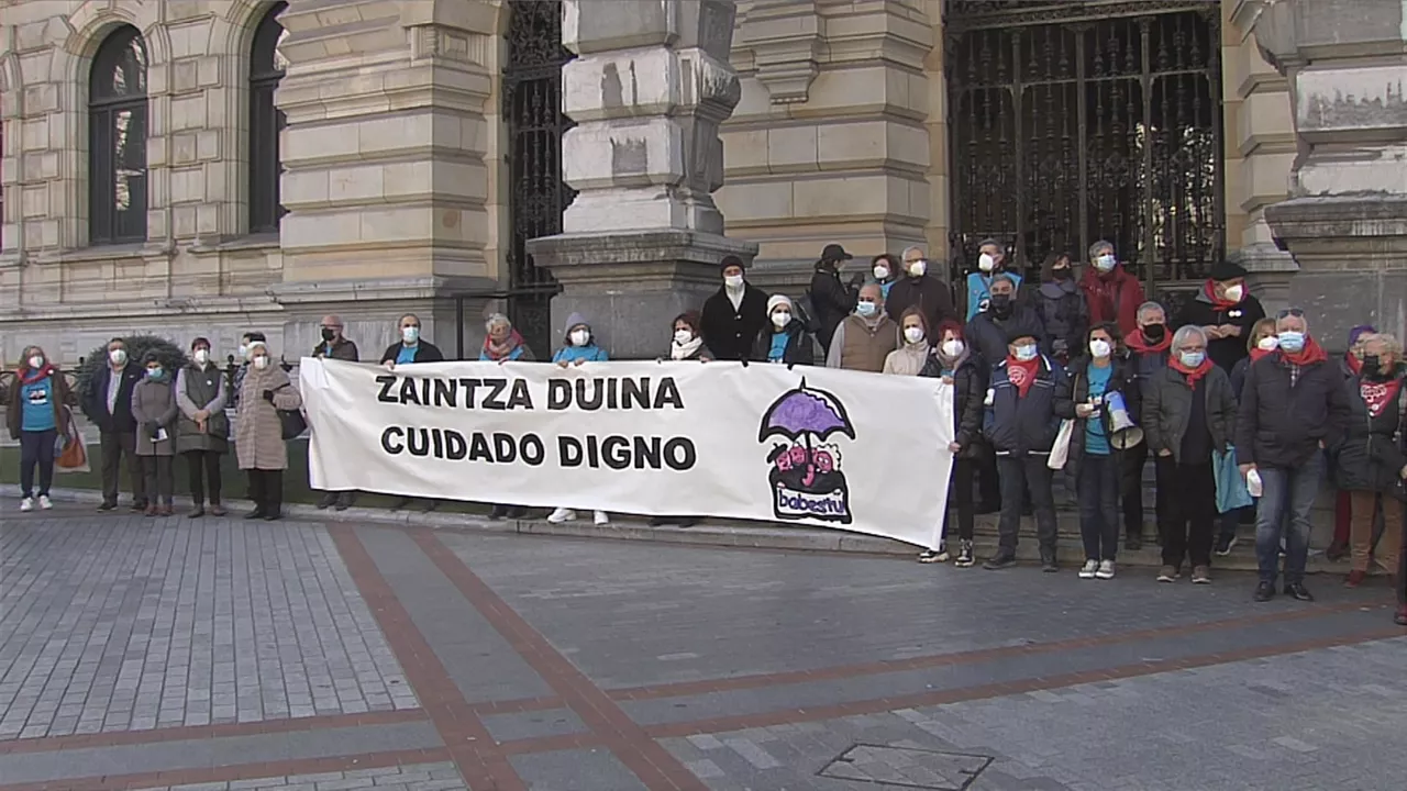 Concentración de Babestu en Bilbao. Foto: EITB Media