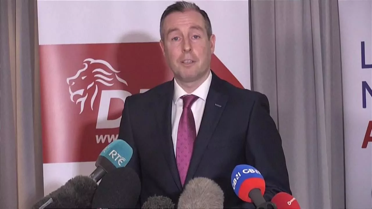 El ministro principal de Irlanda del Norte, el unionista Paul Givan. Imagen: Agencia AFP
