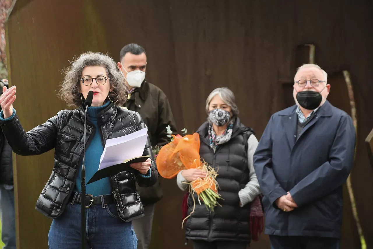 Maite Pagazaurtundua hoy en Andoain. Foto: EFE