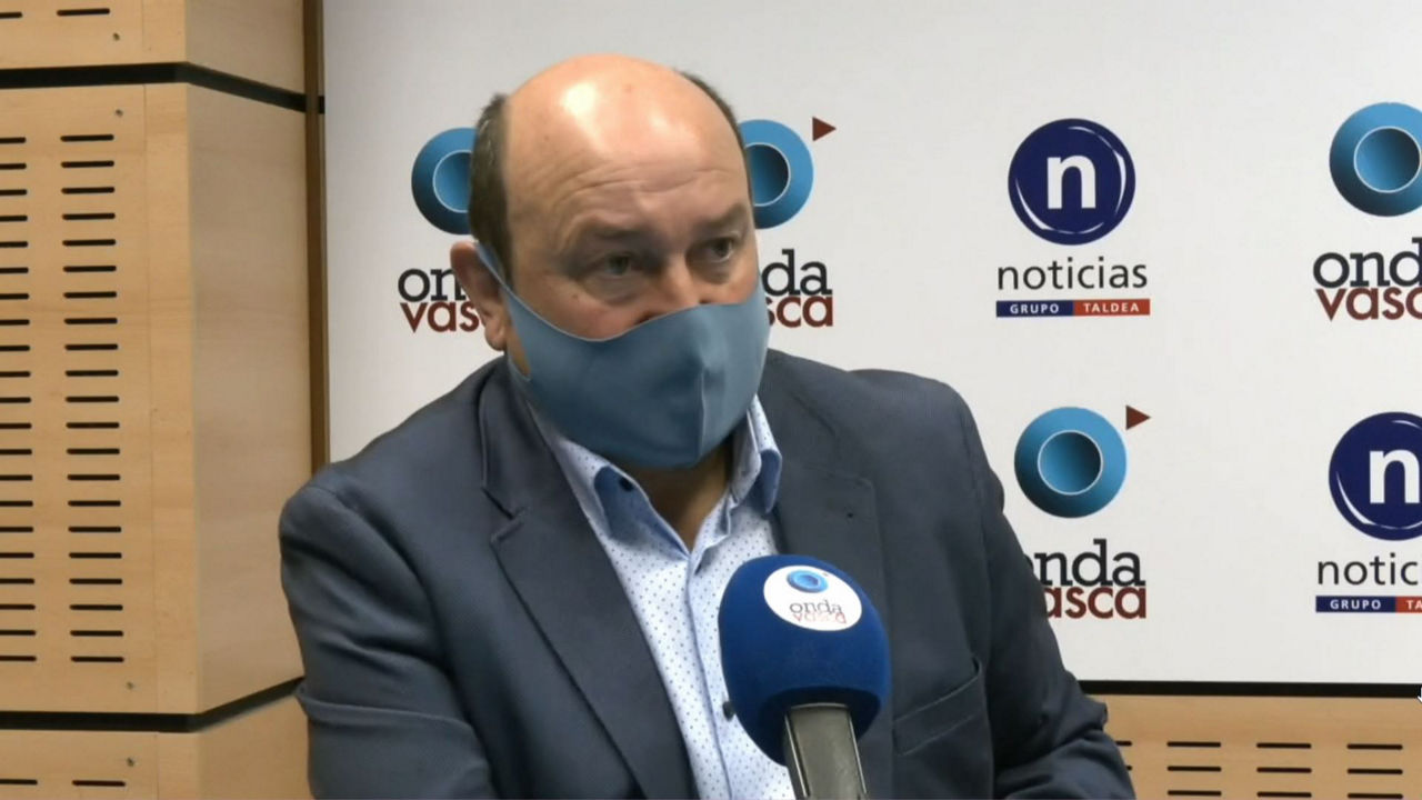 Andoni Ortuzar. Imagen obtenida de un vídeo de Onda Vasca.