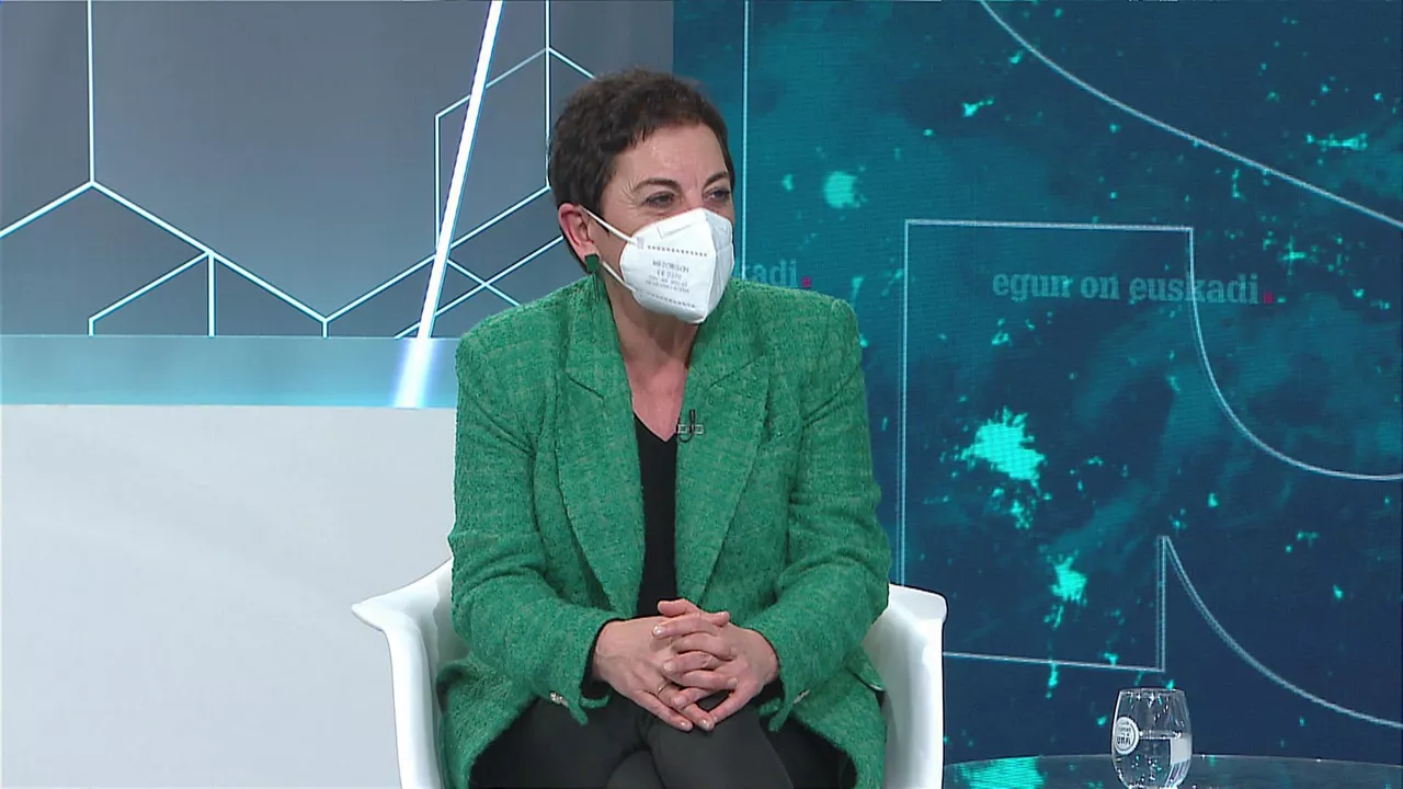 Mertxe Aizpurua. EITB Mediaren bideo batetik ateratako irudia.