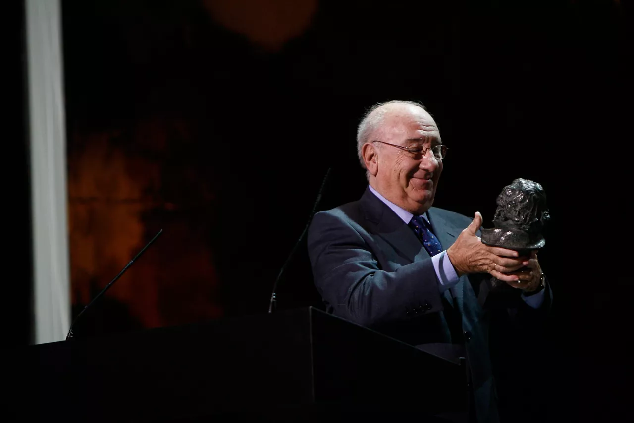 Alfredo Landa, Goya de Honor 2008. Foto: Pipo Fernández, por cortesía de la Academia de Cine. 2010.