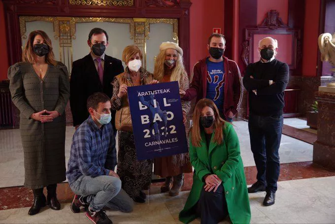 Presentación del Carnaval de 2022, en el Ayuntamiento de Bilbao. Foto de archivo: @bilbao_udala