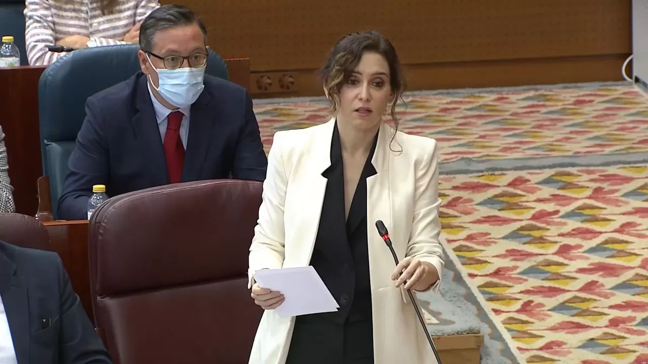 Isabel Díaz Ayuso. Imagen obtenida de un vídeo de Agencias.