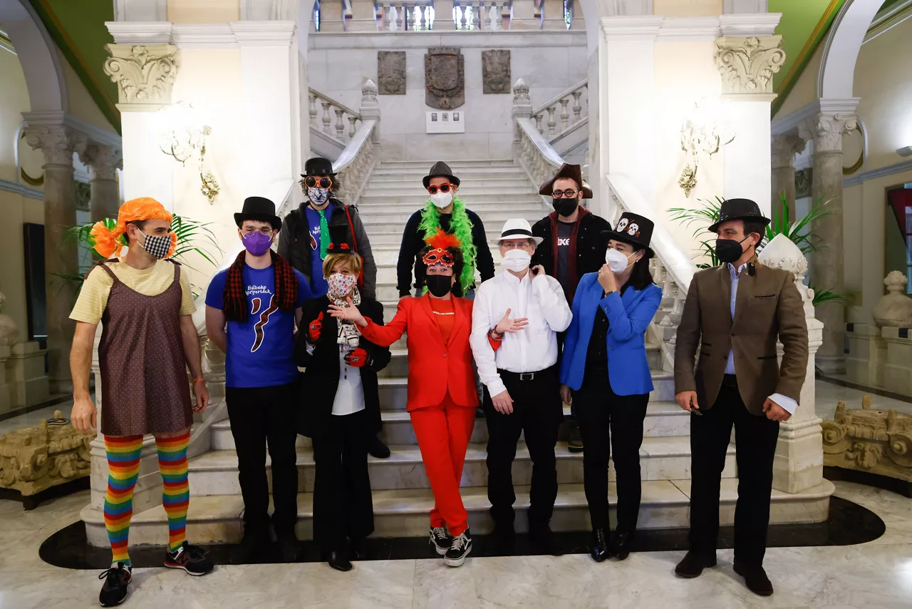 Presentación de los carnavales de 2022 en Bilbao. Foto: Ayuntamiento de Bilbao