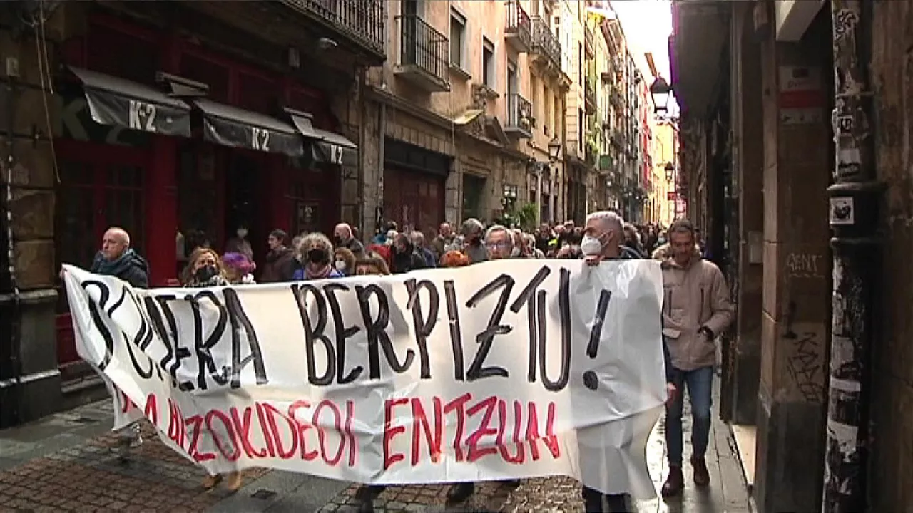 Manifestación en Bilbao. Foto: EiTB