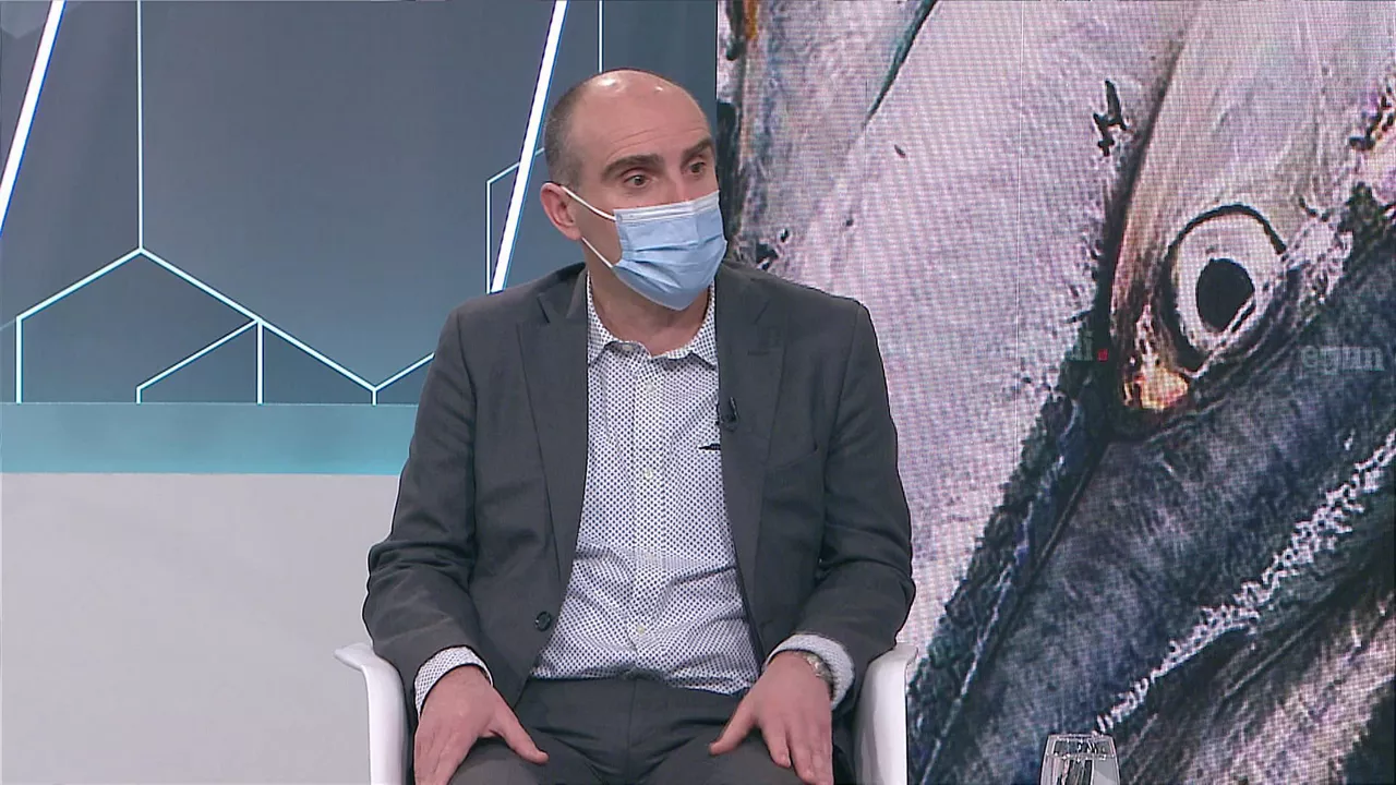 Leandro Azkue. EITB Mediaren bideo batetik ateratako irudia.
