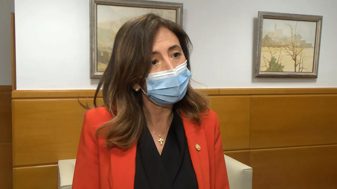 Olatz Garamendi sailburua. EiTB Mediako bideo batetik ateratako irudia.