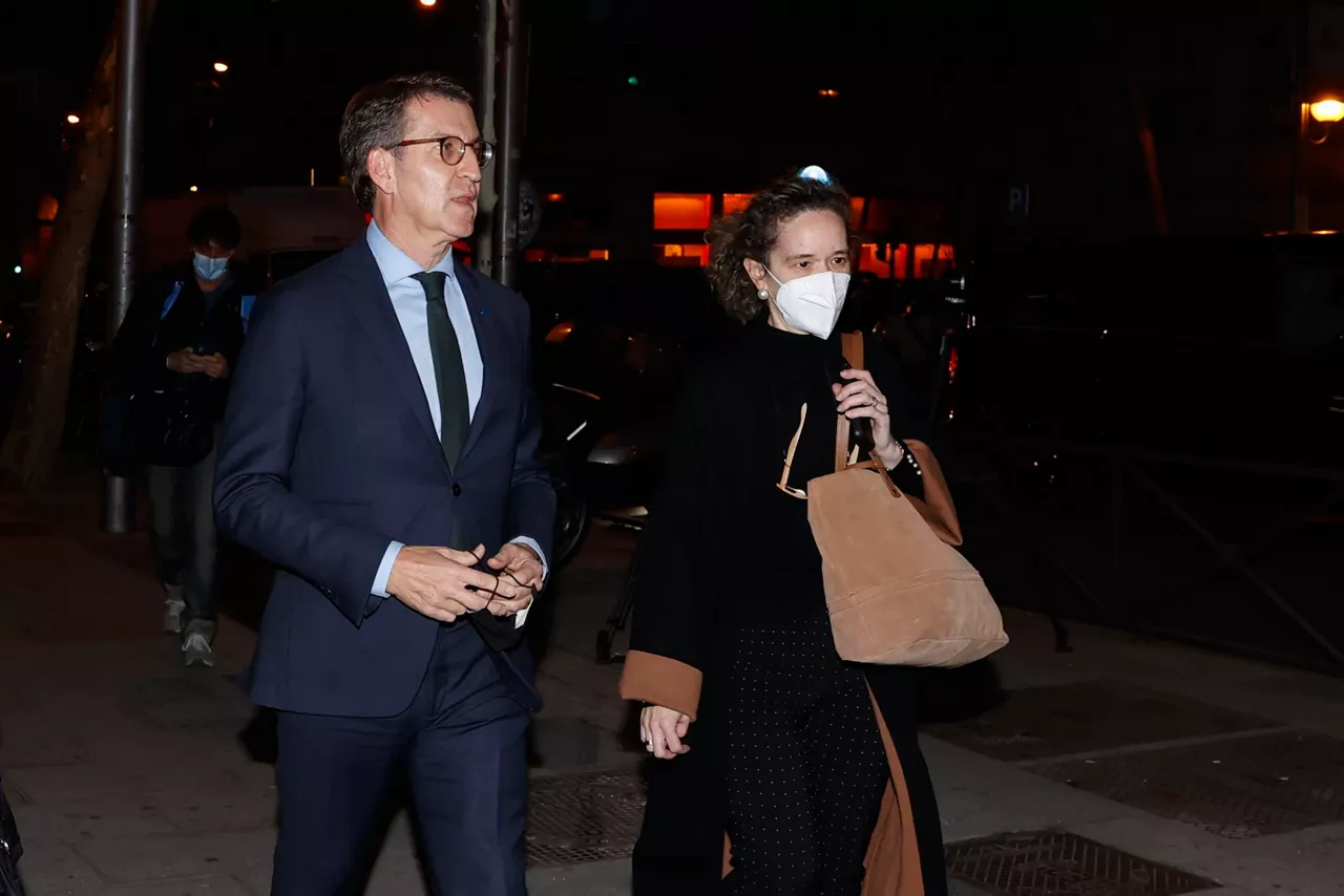 El presidente de la Xunta, Alberto Núñez Feijóo, a su llegada a la reunión de Génova. Foto: EFE