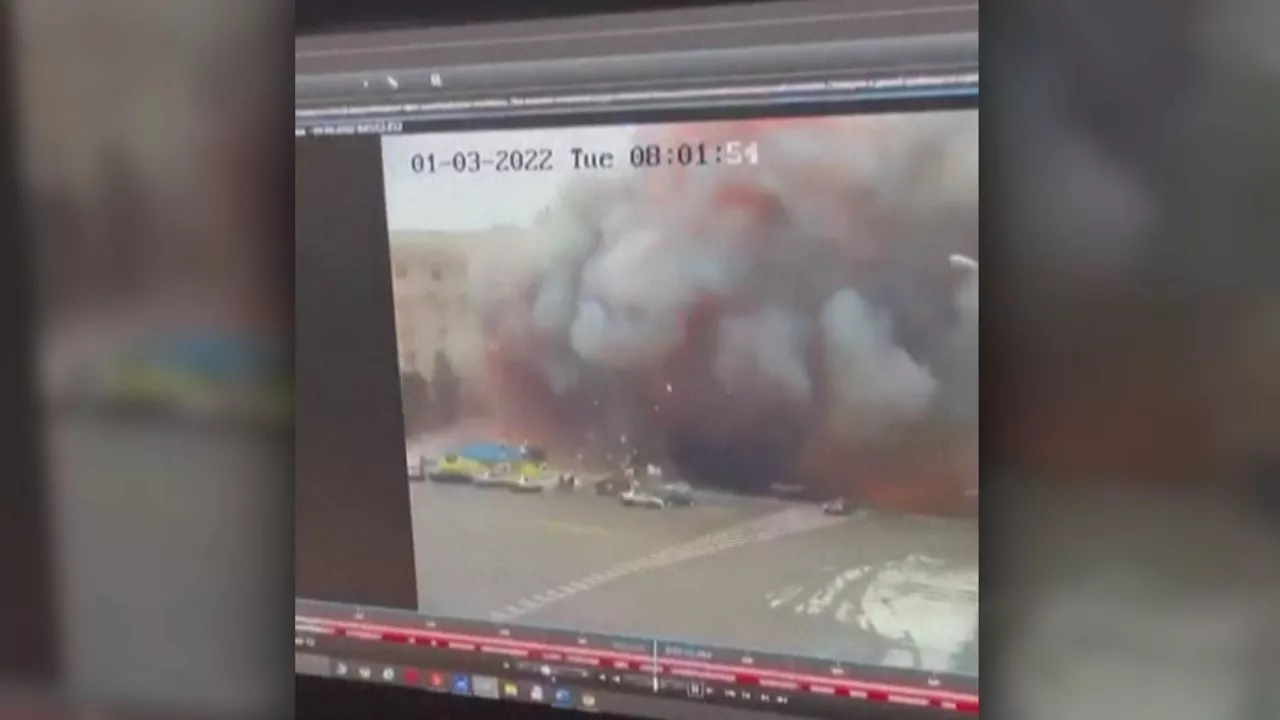Eztandaren unea. Agentzietako bideo batetik ateratako irudia.