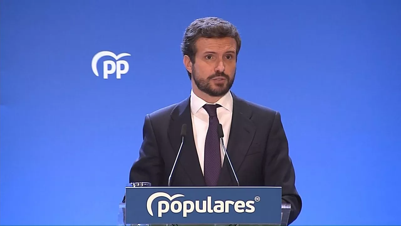 Pablo Casado. Imagen obtenida de un vídeo de Agencias.