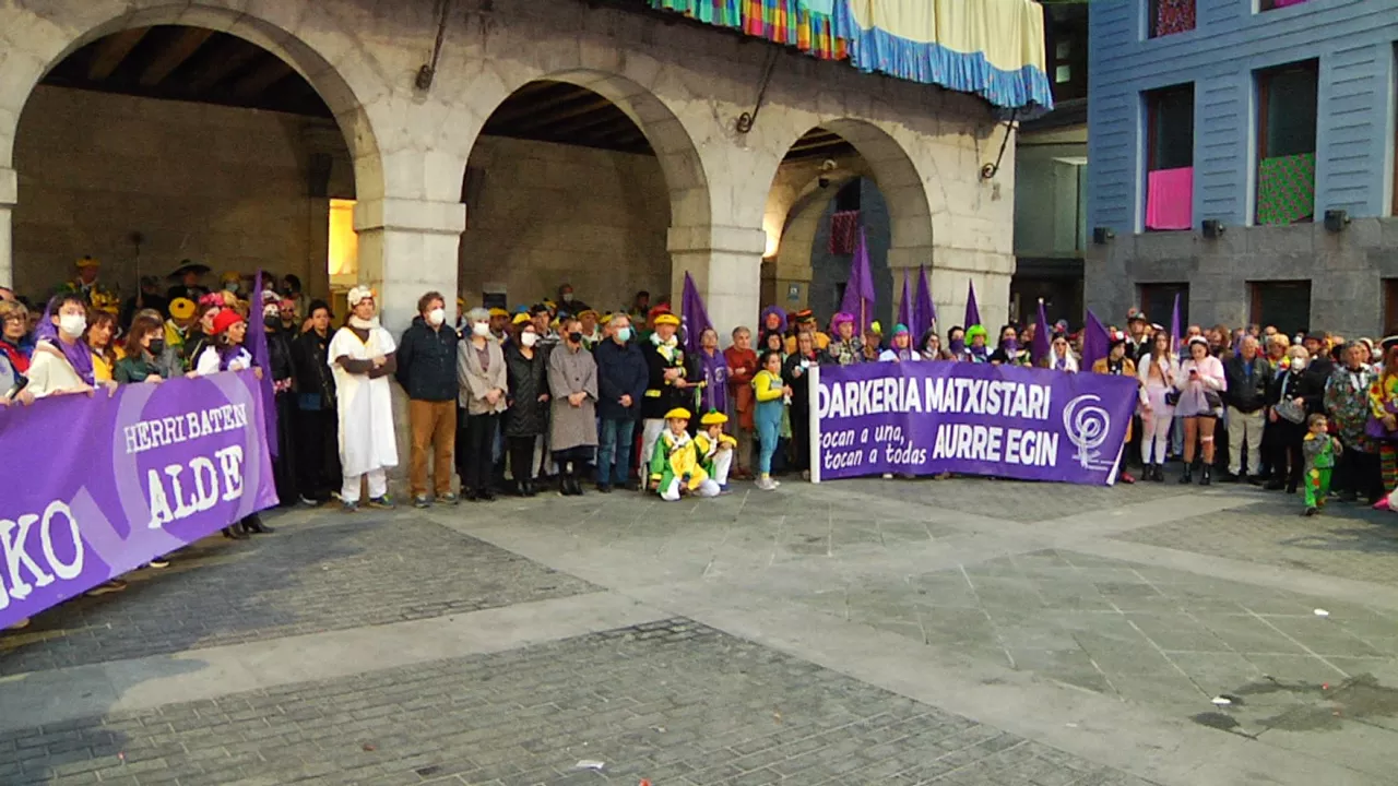 Concentración en Tolosa. Imagen: EITB Media