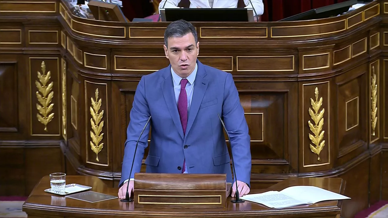 Pedro Sanchez. Agentzietako bideo batetik ateratako irudia.
