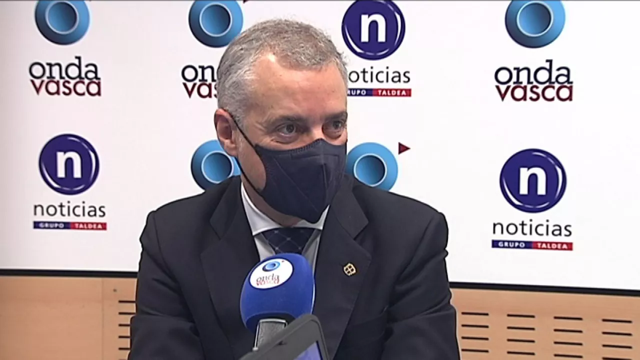 Iñigo Urkullu, durante la entrevista.