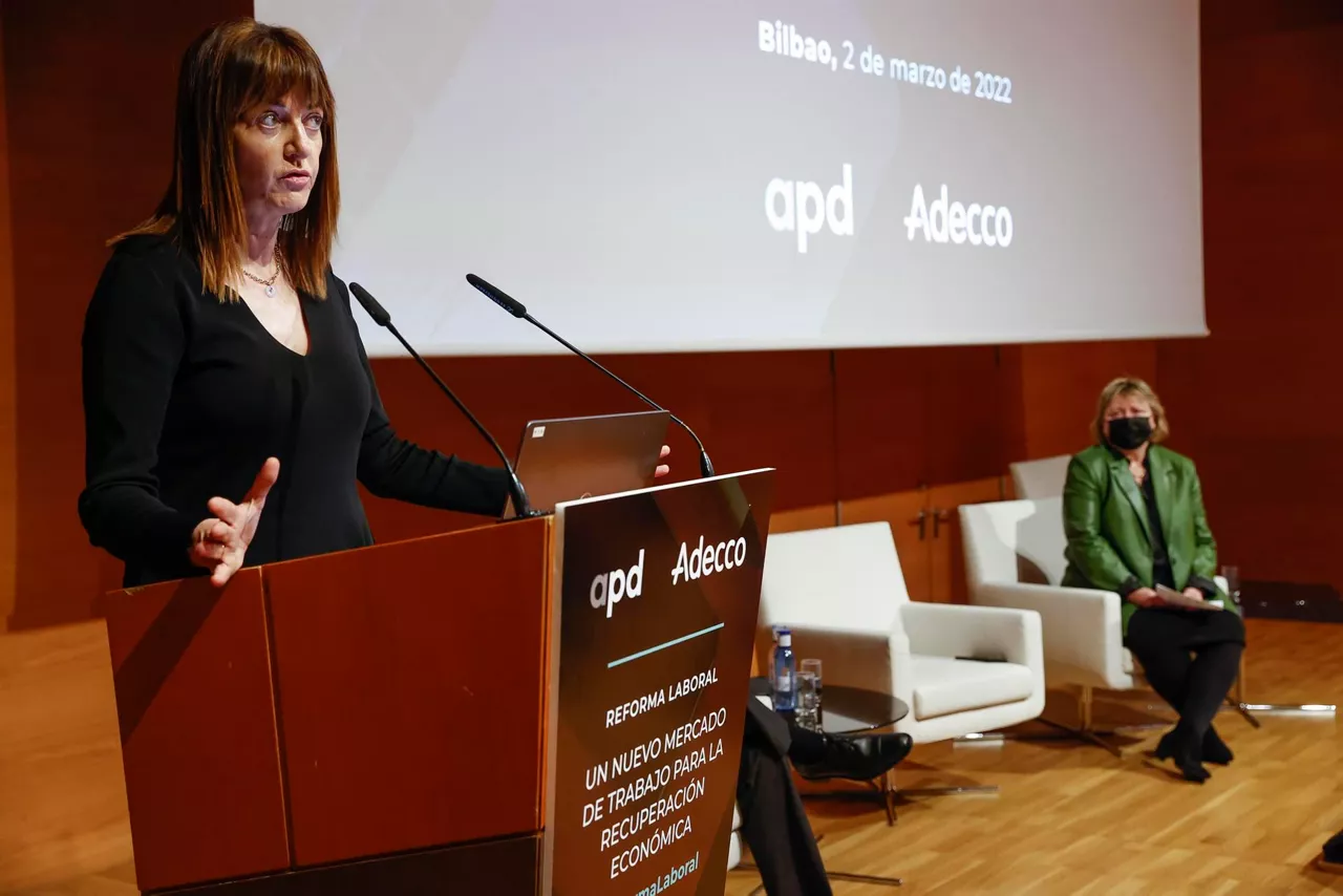 Mendia, durante su intervención.