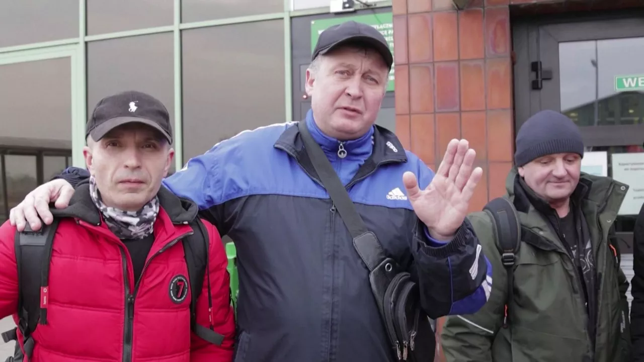 Ukrainarrak bueltan. EITB Mediaren bideo batetik ateratako irudia.