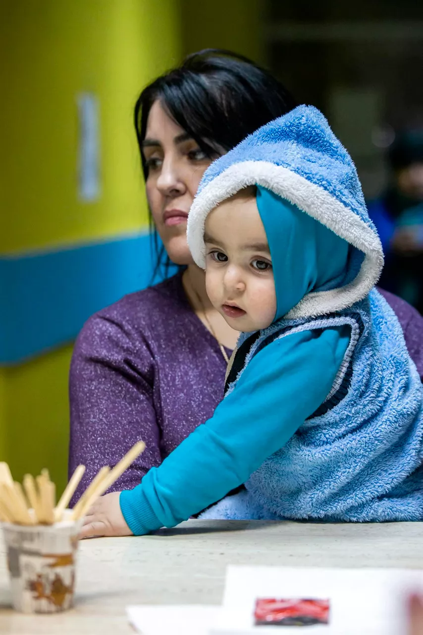 Refugiados en la frontera con Moldavia. EFE