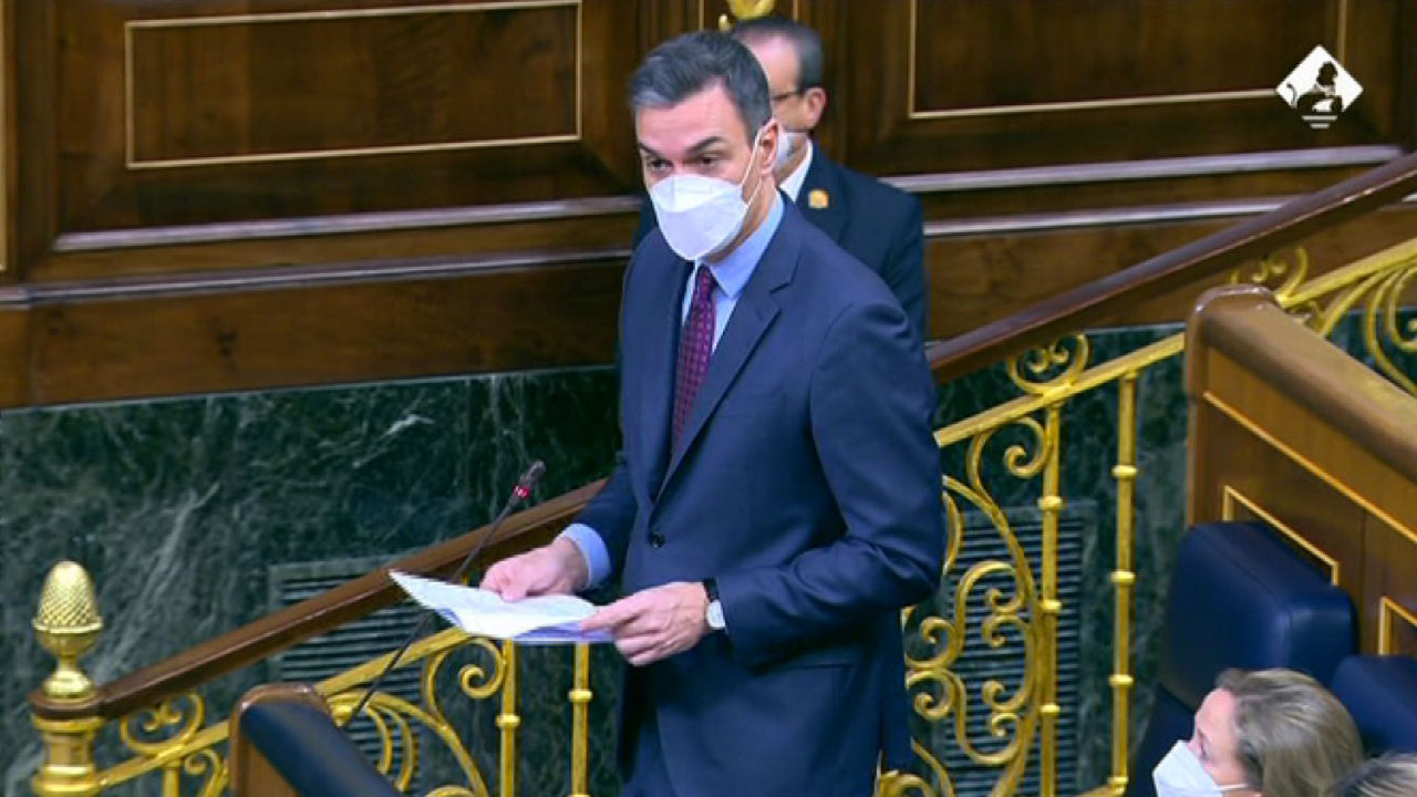 Pedro Sanchez. KOngresuko bideo batetik ateratako irudia.