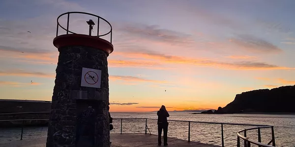 Amanecer en Ondarroa. Foto; Itziar Alberdi