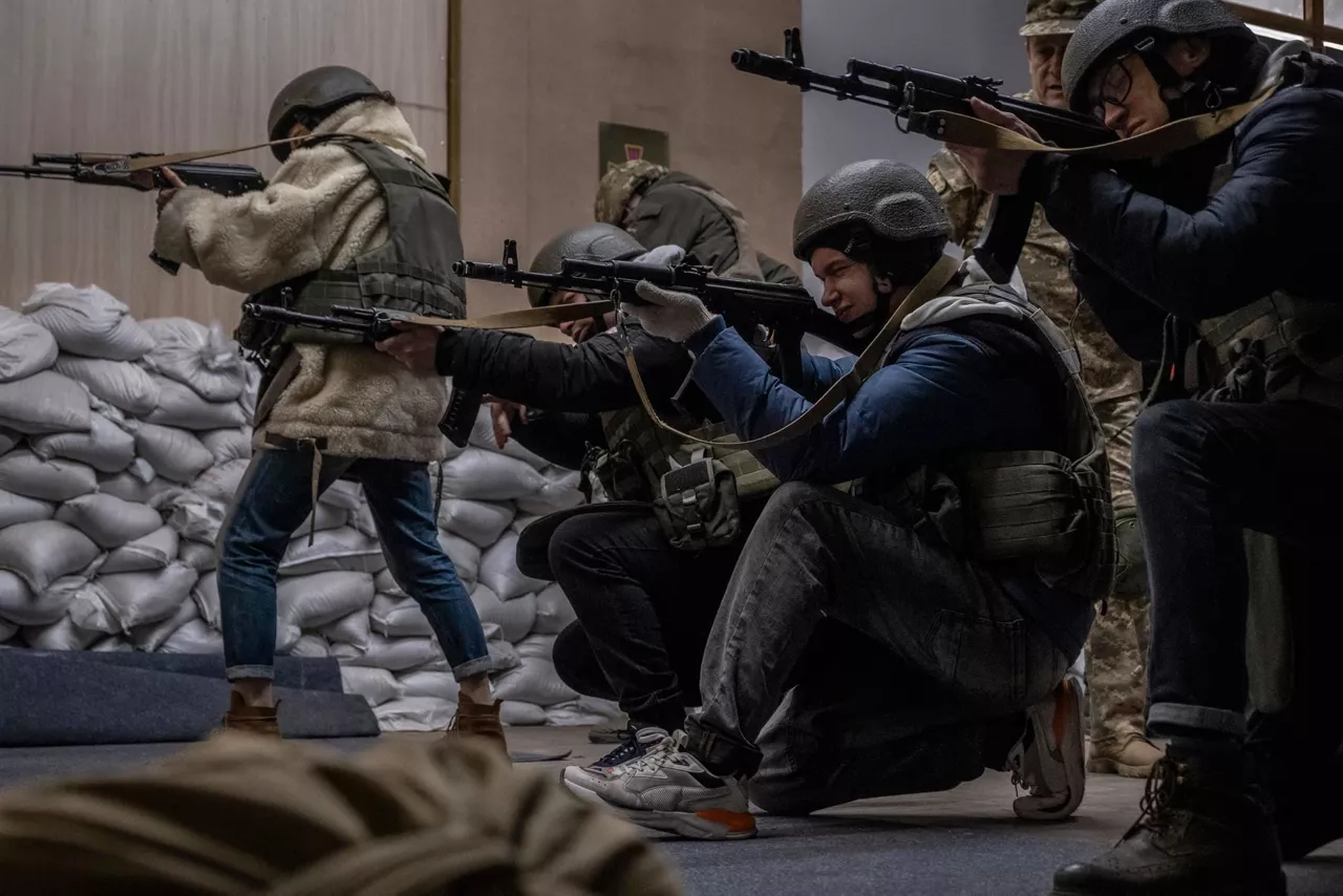Entrenamiento militar en Odesa. EFE