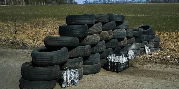 Barricada en Zhytomyr. EFE