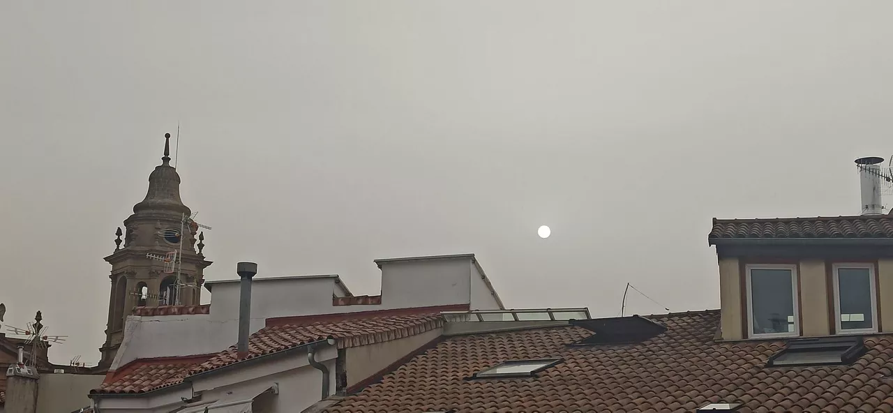 Calima en Pamplona. Foto: Peru Lopez