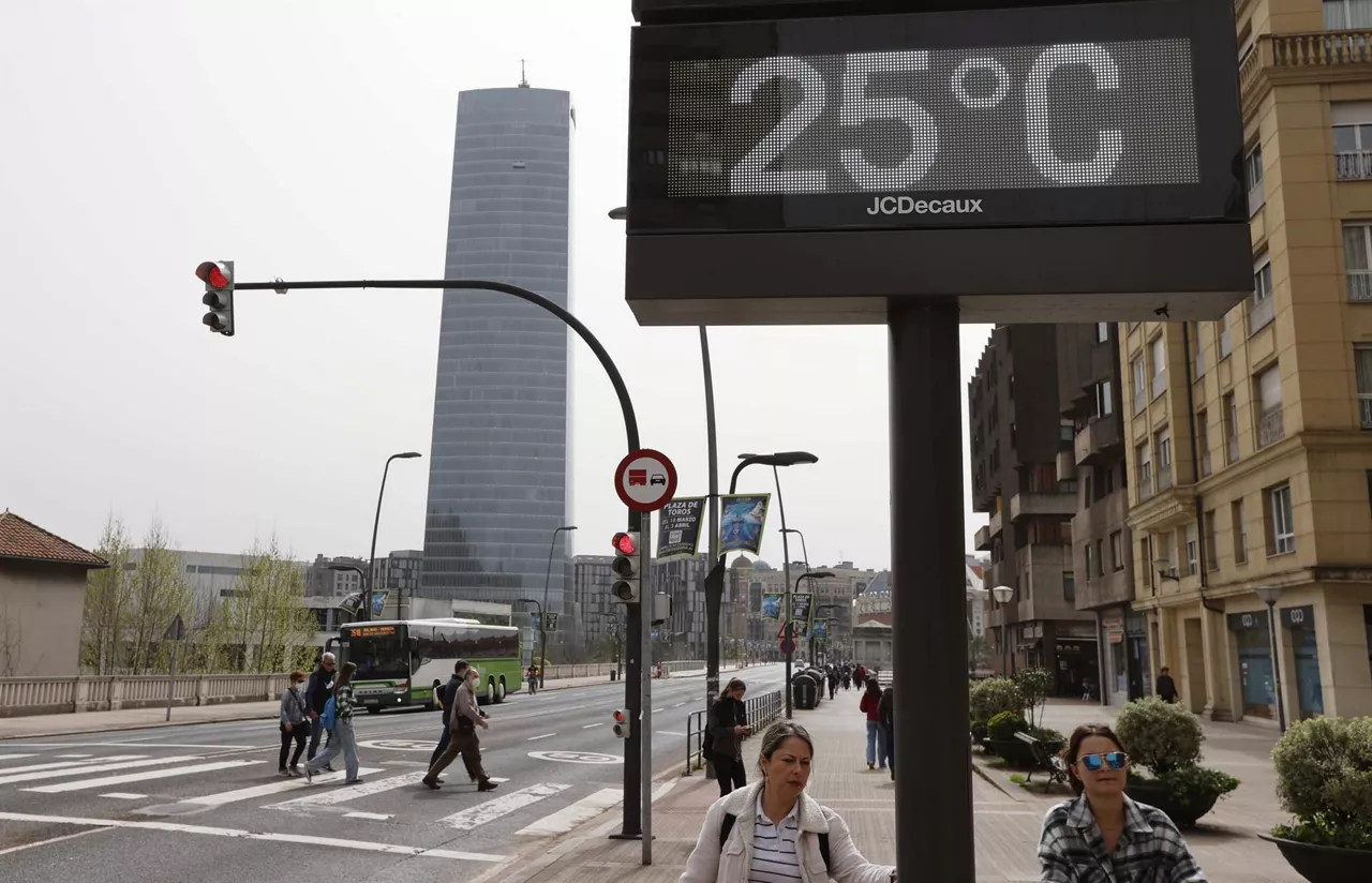 Calima en Bilbao. Foto: EFE