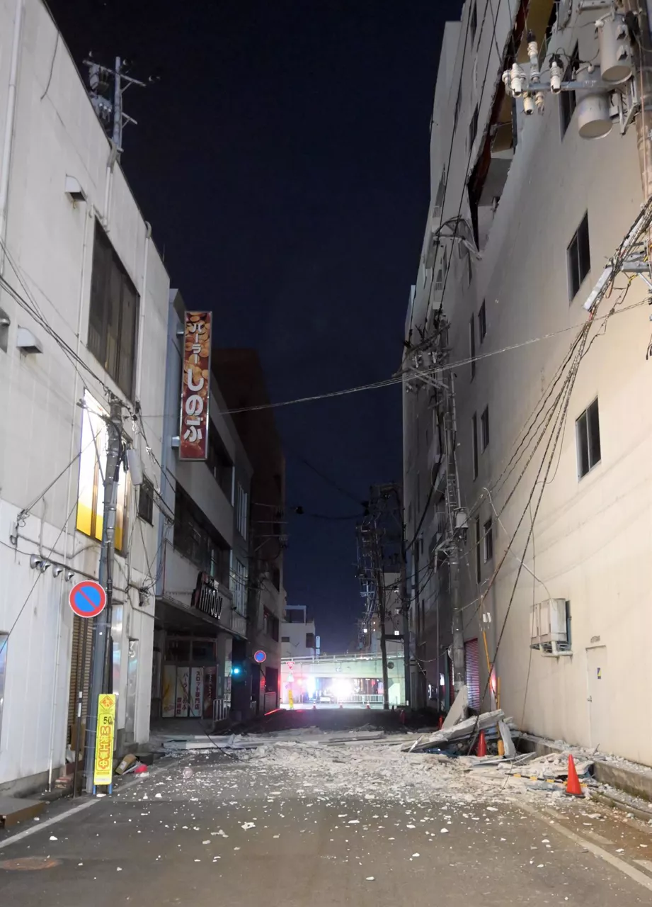 El terremoto de Fukushima. Foto: EFE