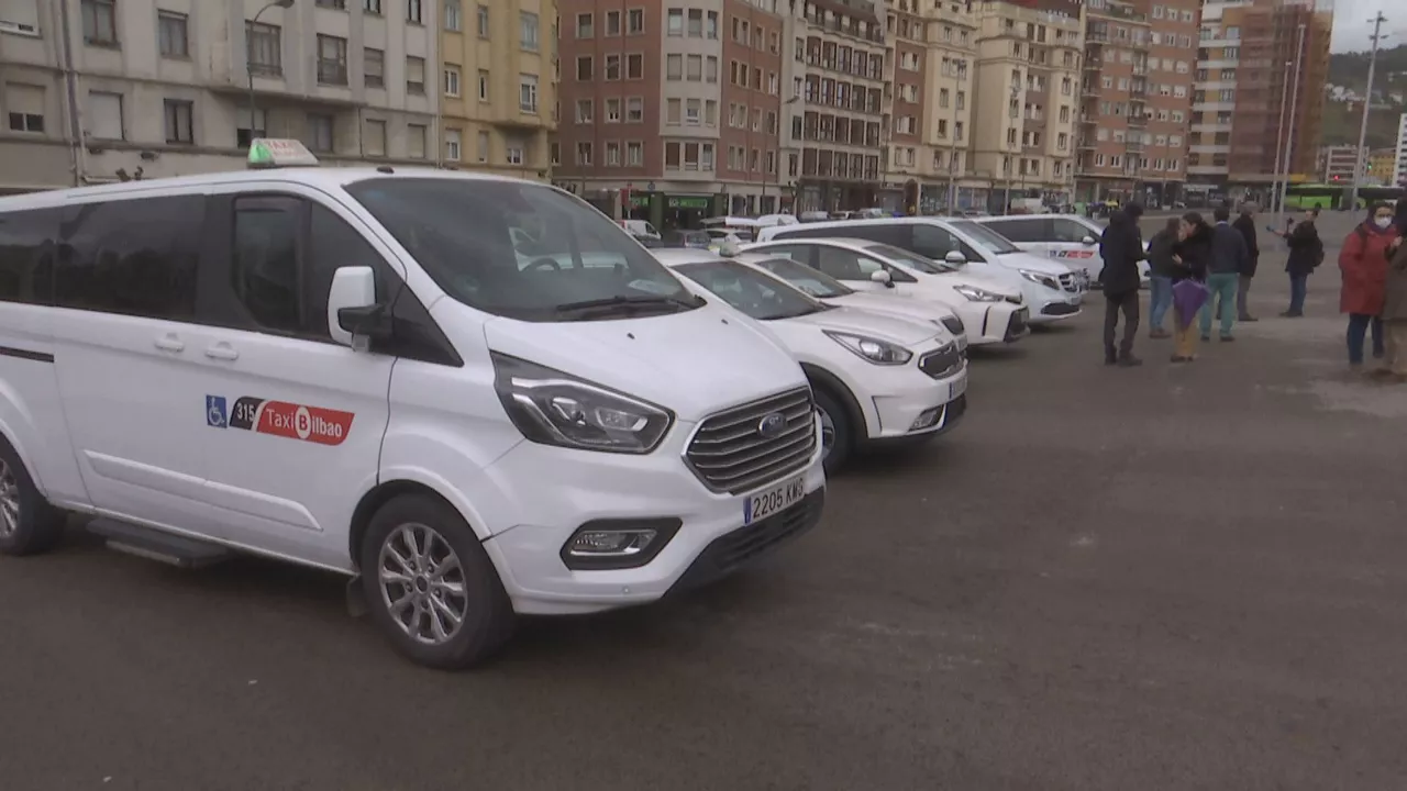 Taxistas de Bilbao. Imagen: EITB Media