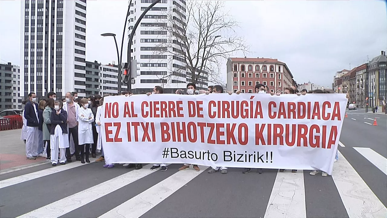 Protesta contra el cierre. Imagen de archivo: EITB Media