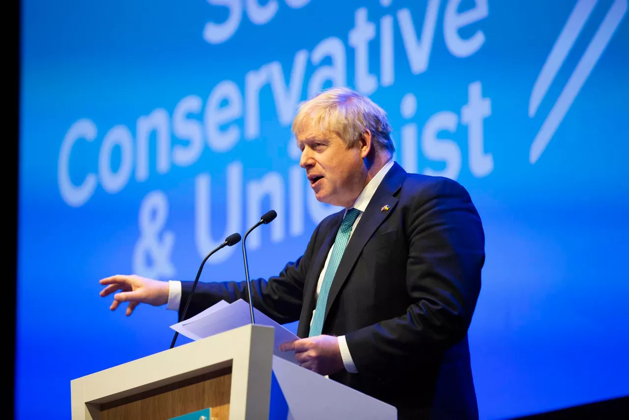 Boris Johnson en el Congreso del Partido Conservador. Foto: EFE