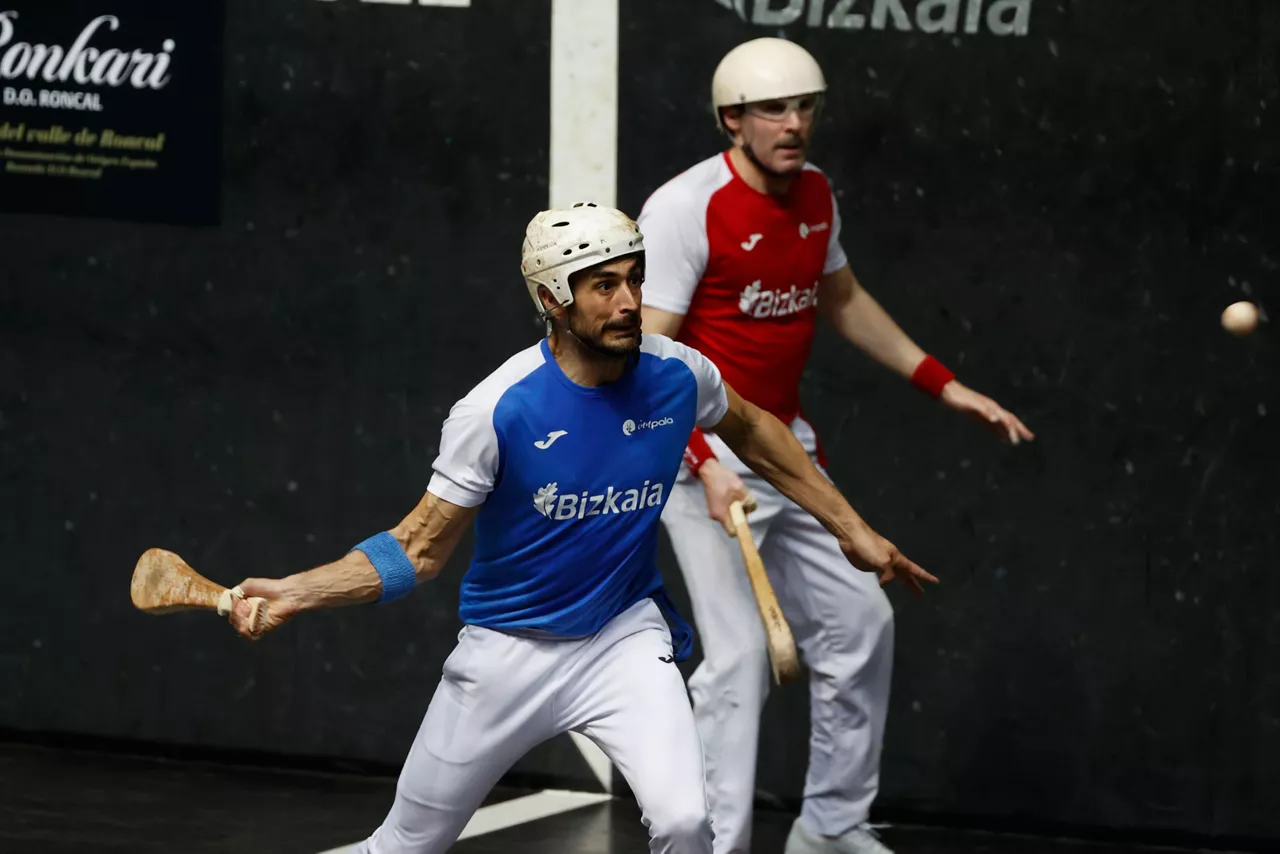 Pablo Fusto eta Esteban Gaubeka finaleko une batean