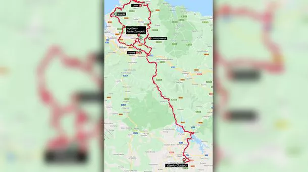 2022ko Euskal Herriko Itzuliko 4. etaparen ibilbidea. Argazkia: Itzulia