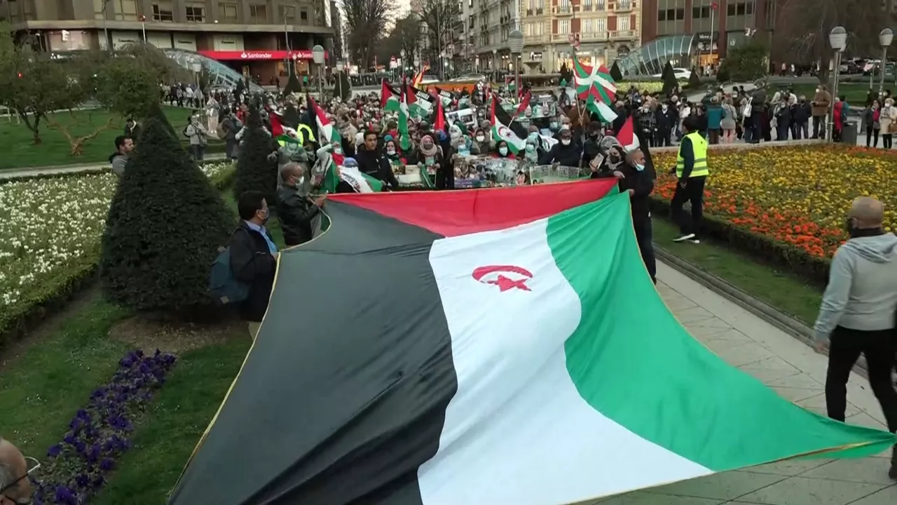 Concentración en Bilbao. Imagen: EFE
