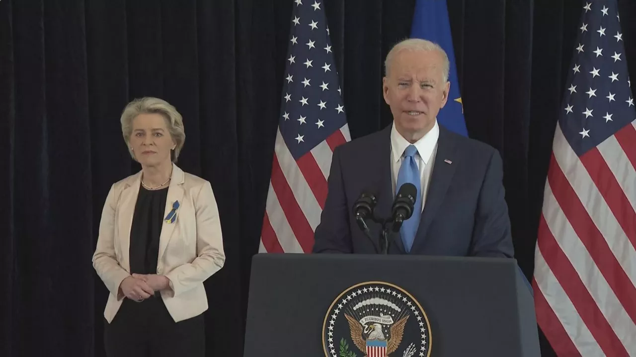 Ursula Von der Leyen y Joe Biden