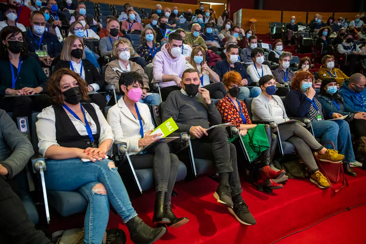 EH Bilduren batzarra, gaur Gasteizen. EFE.